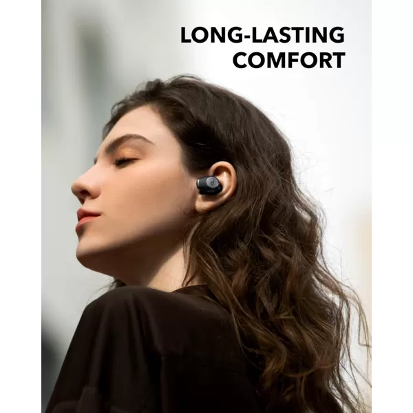 Soundcore by Anker Life A2 NC MultiMode Noise Cancelling Wireless Earbuds ANC Bluetooth Earbuds with 6Mic Clear Calls 35Hr Playtime and Deep Bass Fast Charging Transparency and AppBlack