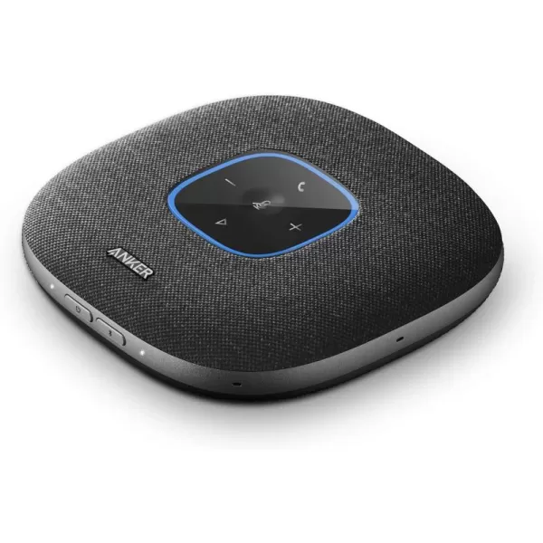 Anker PowerConf S3 Speakerphone with 6 Mics Enhanced Voice Pickup 24H Call Time App Control Bluetooth 5 USB C Conference Speaker Compatible with Leading Platforms Home OfficeBlack