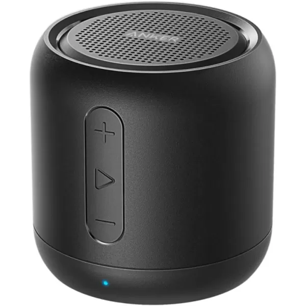 Anker Soundcore Mini SuperPortable Bluetooth Speaker with FM Radio 15Hour Playtime 66 ft Bluetooth Range Enhanced Bass NoiseCancelling Microphone  Blackblack