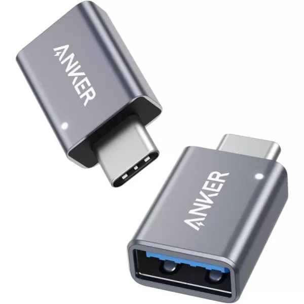 Anker USB C Adapter 2 PackHighSpeed Data Transfer USBC to USB 30 Female Adapter for MacBook Pro 2020 iPad Pro 2020 Samsung Notebook 9 Dell XPS and More Type C Devices