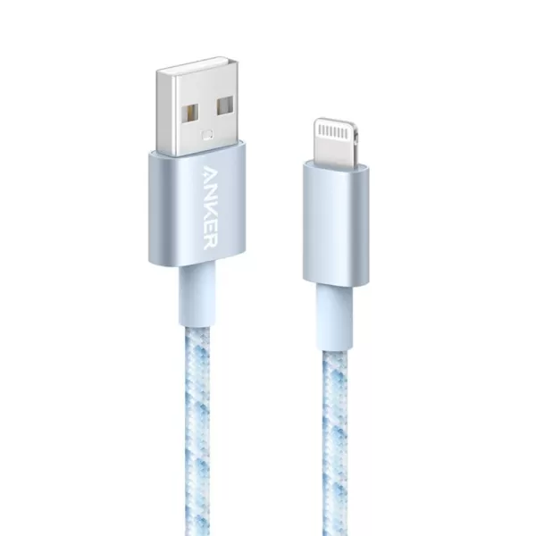 Anker iPhone Charger Cable 2Pack 6ft Premium Nylon USBA to Lightning Cable MFi Certified Cable for iPhone SEXsXS MaxXRX8 Plus76 Plus iPad and MoreBlue