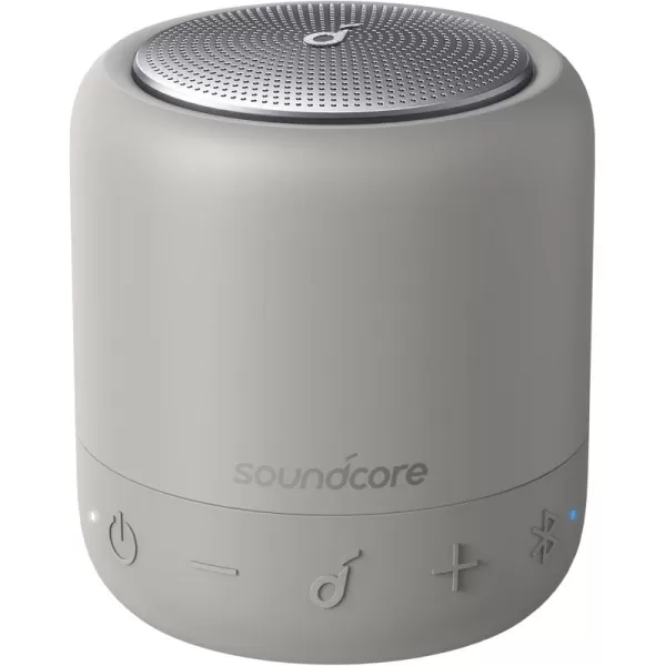 Soundcore Anker Mini 3 Bluetooth Speaker Waterproof IPX7 BassUp and PartyCast Technology USBC Customizable EQ for Home and Portable UseSilver