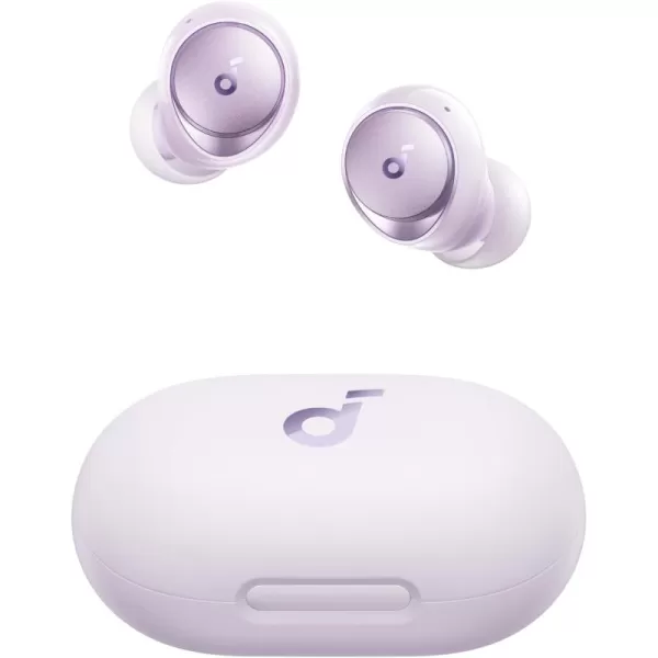 Soundcore by Anker Space A40 Adaptive Active Noise Cancelling Wireless Earbuds Reduce Noise by Up to 98 Ultra Long 50H Playtime 10H Single Playtime HiRes Sound Comfortable Fit Wireless ChargePurple