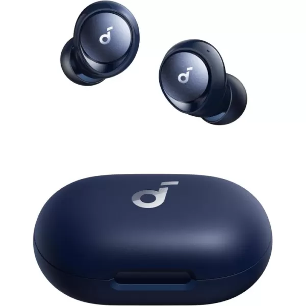 Soundcore by Anker Space A40 Adaptive Active Noise Cancelling Wireless Earbuds Reduce Noise by Up to 98 Ultra Long 50H Playtime 10H Single Playtime HiRes Sound Comfortable Fit Wireless ChargeBlue