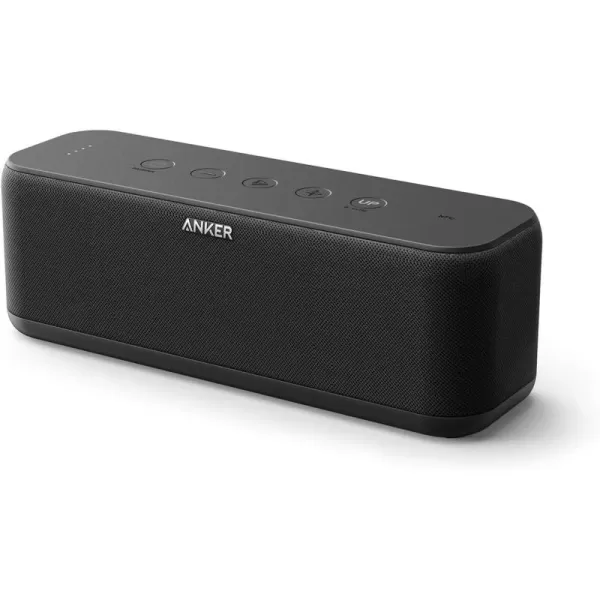 Upgraded Anker Soundcore Boost Bluetooth Speaker with WellBalanced Sound BassUp 12H Playtime USBC IPX7 Waterproof Wireless Customizable EQ via App Stereo Pairing