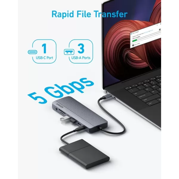 Anker 14 in 1 USB C Docking StationUSB C Hub Triple Display With 4K HDMI 1080p VGA 100W Power Delivery 5Gbps USBAC Data Ports for MacBook Dell XPS HP Laptops and more