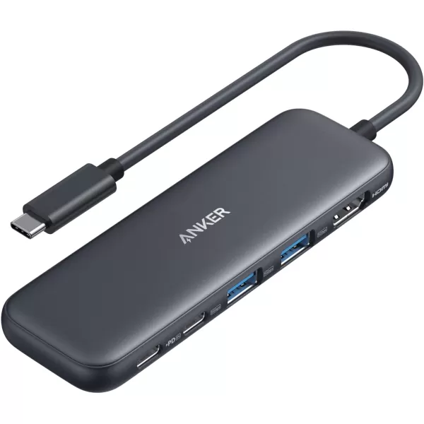 Anker 332 USBC Hub 5in1 with 4K HDMI Display 5Gbps  and 2 5Gbps USBA Data Ports and for MacBook Pro MacBook Air Dell XPS Lenovo Thinkpad HP Laptops and MoreBlack