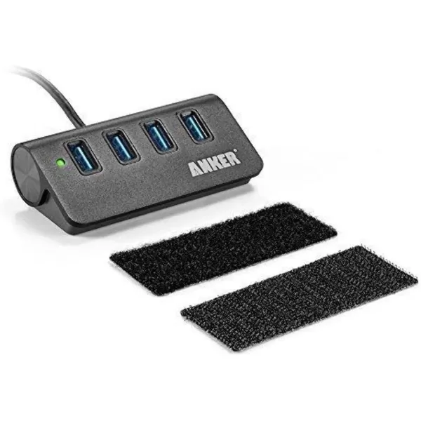 Anker 4Port USB 30 Unibody Aluminum Portable Data Hub with 2ft USB 30 Cable for Macbook Mac Pro  mini iMac XPS Surface Pro Notebook PC USB Flash Drives Mobile HDD and MoreBlack