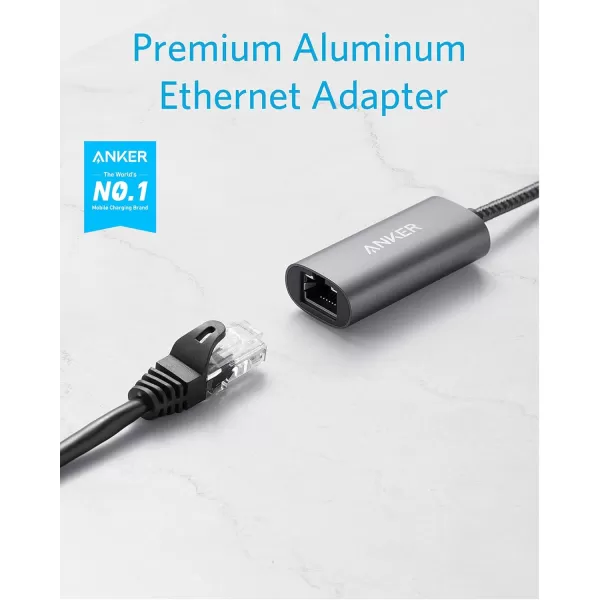 Anker USB 30 to Ethernet Adapter PowerExpand USB 30 to Gigabit Ethernet Adapter Aluminum Portable USBA Adapter Compatible for MacBook Pro 2015 MacBook Air 2017 and More