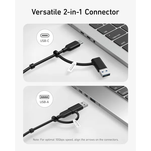 Anker USBC Hub 8in1 5Gbps Data Hub USB Splitter with 3 USBA and 4 USBC Ports 100W USBC PDin 2in1 USB Connector for USBA and USBC Laptop MacBook iPad and More 45W Adapter Included11in1