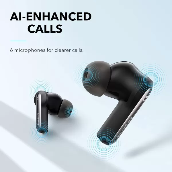 Soundcore Life P3i Hybrid Active Noise Cancelling Bluetooth Wireless Earbuds BlackBlack