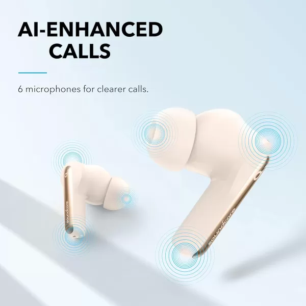 Soundcore Life P3i Hybrid Active Noise Cancelling Bluetooth Wireless Earbuds BlackOat white