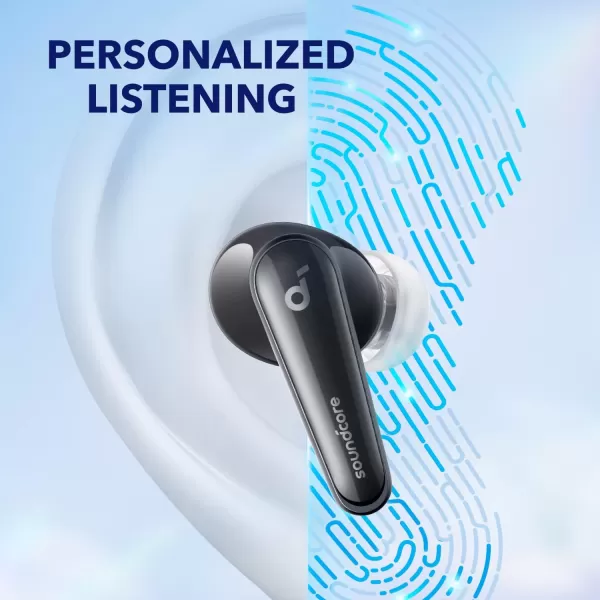 Soundcore by Anker Liberty 4 Noise Cancelling Earbuds True Wireless Earbuds with ACAA 30 Dual Dynamic Drivers for HiRes Premium Sound Spatial Audio with Dual Modes AllNew Heart Rate SensorMidnight Black