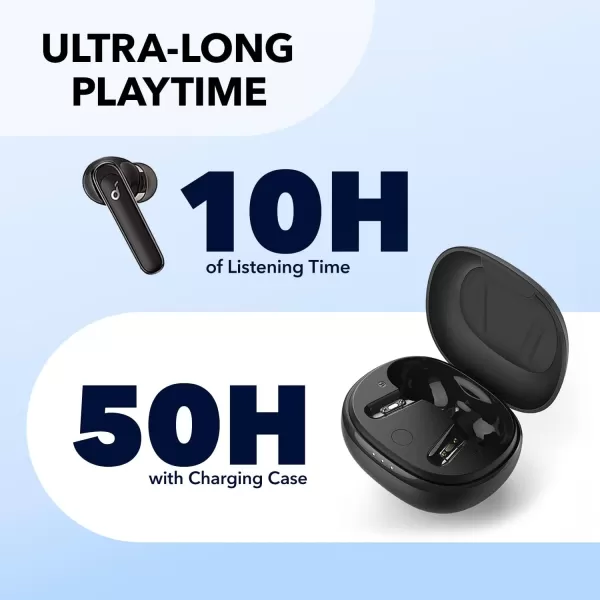 Soundcore by Anker Life P3 Noise Cancelling Earbuds Ultra Long 50H Playtime Fast Charging Big Bass MultiMode Noise Cancelling AIEnhanced Calls Wireless Charging App Control Bluetooth 52Black