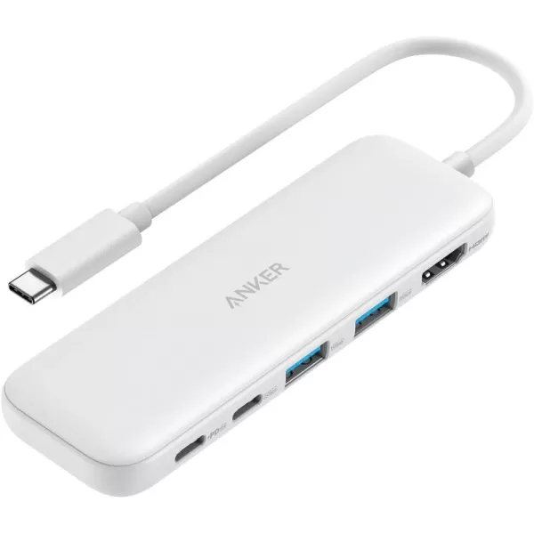 Anker 332 USBC Hub 5in1 with 4K HDMI Display 5Gbps  and 2 5Gbps USBA Data Ports and for MacBook Pro MacBook Air Dell XPS Lenovo Thinkpad HP Laptops and MoreWhite