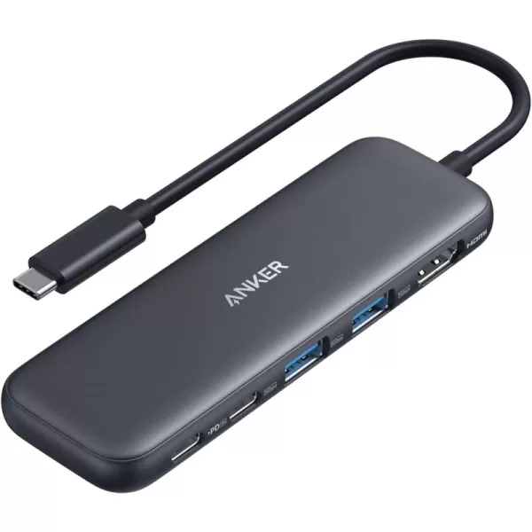 Anker 332 USBC Hub 5in1 with 4K HDMI Display 5Gbps  and 2 5Gbps USBA Data Ports and for MacBook Pro MacBook Air Dell XPS Lenovo Thinkpad HP Laptops and MoreBlack