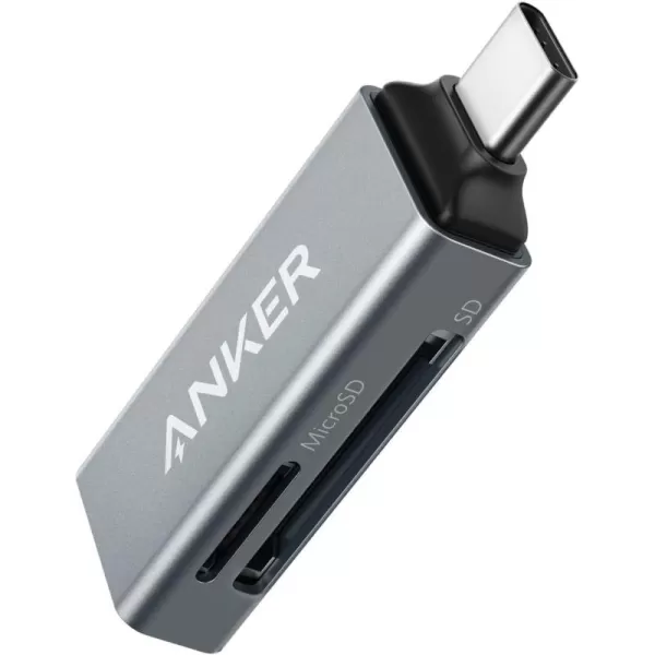 Anker SD Card Reader 2in1 USB C Memory Card Reader for Digital Camera SD Card Viewer with Dual Slot for SDXC SDHC SD MMC RSMMC Micro SDXC Micro SD Micro SDHC Card and UHSI Cards