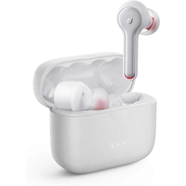 Soundcore Anker Liberty Air 2 Wireless Earbuds DiamondInspired Drivers Bluetooth Earphones 4 Mics Noise Reduction 28H Playtime HearID Bluetooth 5 Wireless Charging for Calls Home OfficeWhite