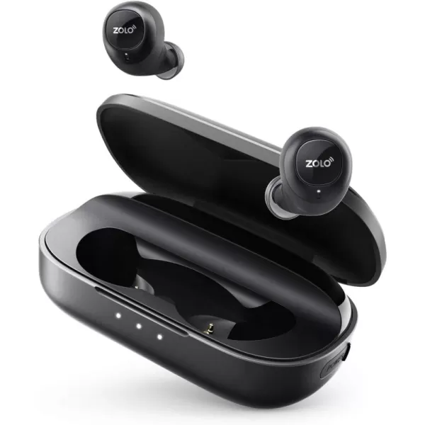 True Wireless Headphones ZOLO Liberty Upgraded 8Hour Playtime 100 Hours with Charging Case Bluetooth 5 Bluetooth Earbuds with Graphene Driver Technology IPX5 Sweatproof Handsfree Stereo Calls