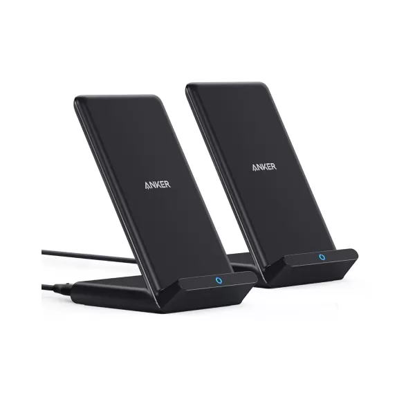 Anker 313 Wireless Charging Stand QiCertified for iPhone 1616 Pro16 Pro Max151413 10W Fast Charging for Galaxy S23S22S21 No AC AdapterBlack