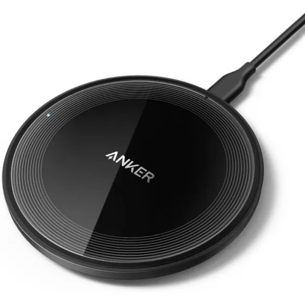 Anker 315 Wireless Charger Pad 10W Max Fast Charging  Compatible with iPhone 151413 Series Samsung S22 AirPods Samsung Buds Google Buds and More  Wall Charger Not Included