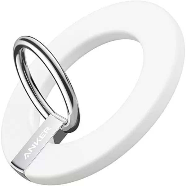 Anker Magnetic Phone Grip MagGo 610 Ring Holder Adjustable Kickstand Only for iPhone 1616 Plus16 Pro16 Pro Max15141312 SeriesDolomite White