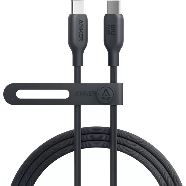 Anker 543 USB C to USB C Cable 240W 6ft USB 20 BioBased Charging Cable for MacBook Pro 2020 iPad Pro 2020 iPad Air 4 Samsung Galaxy Samsung Galaxy S23S23 UltraS22 Ultra Phantom BlackPhantom Black