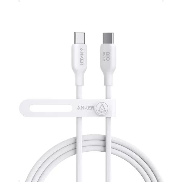 Anker 543 USB C to USB C Cable 240W 6ft USB 20 BioBased Charging Cable for MacBook Pro 2020 iPad Pro 2020 iPad Air 4 Samsung Galaxy Samsung Galaxy S23S23 UltraS22 Ultra Phantom BlackAurora White