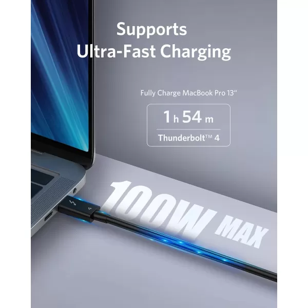 Anker USB C Cable23FT Thunderbolt 4 USB C to USB C Certified Cable 8K Display40Gbps100W Charging Cord for iPhone 16 Monitor Connection and More23ft