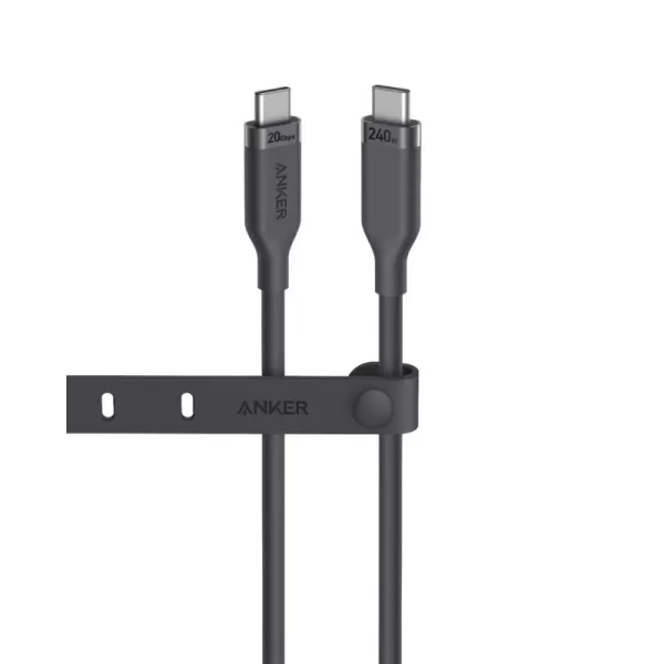 Anker USB 4 Gen 2 Cable 20 Gbps Data Transfer 4K HD Display 3 ft BioBased 240W Charging USB C to USB C Cable Type C for iPhone 1515 Pro15 Pro Max15 Plus USBC Laptops Hubs Docks and More