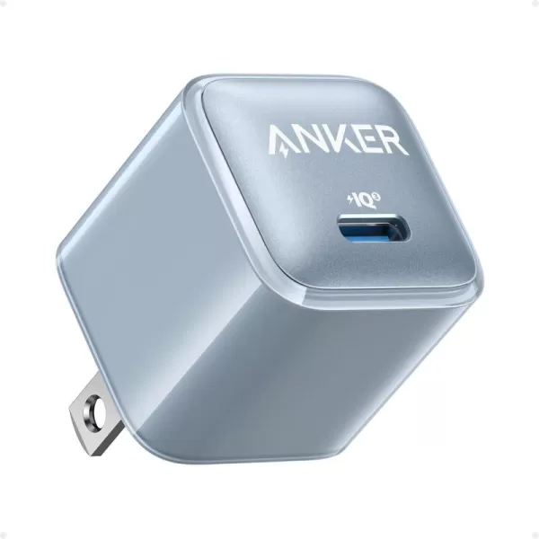 imageUSB C Charger Block 20W Anker 511 Charger Nano Pro PIQ 30 Compact Fast Charger for iPhone 1616 Plus16 Pro16 Pro Max 151413 Series Galaxy Pixel 43 iPad Cable Not IncludedMisty Blue