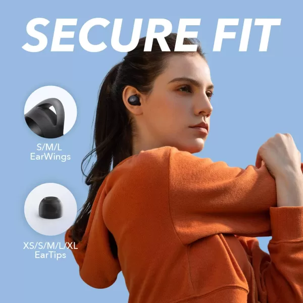 imageSoundcore by Anker Life A1 True Wireless Earbuds Powerful Customized Sound 40H Playtime Wireless Charging USBC Fast Charge IPX7 Waterproof Button Control Bluetooth Earbuds Commute SportsBlack