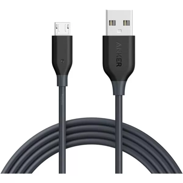 imageAnker 3Pack Powerline Micro USB Cable 3ft Charging Cable for Micro Port EReaders and More Micro USB DevicesBlackGrey