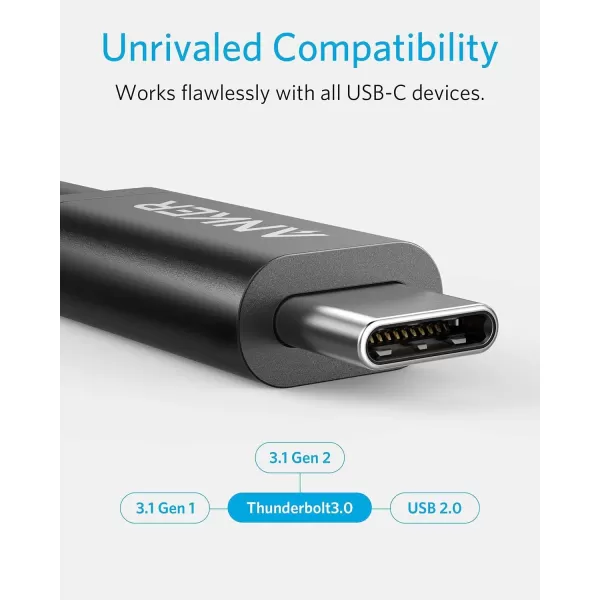 imageAnker USB C Cable Thunderbolt 30 100W Charging Supports 5K Display and 40 Gbps Data Transfer for iPhone 15 MacBook iPad Samsung Galaxy S23 and More16ft