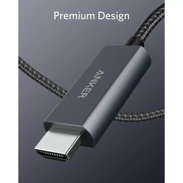 imageAnker USB C to HDMI Cable for Home Office 6ft USB C to HDMI 4K 60Hz Cable HighSpeed Cable Ideal for Home Entertainment Compatible with MacBook Samsung Galaxy Dell XPS Thunderbolt 34