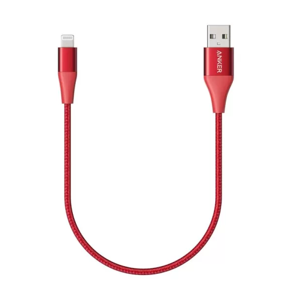 imageAnker Powerline II Lightning Cable 10ft  3m MFi Certified for Flawless Compatibility with iPhone XsXS MaxXRiPhone X  88 Plus  77 Plus  66 Plus  5  5S and MoreRed