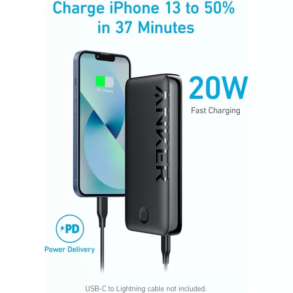 imageAnker Power Bank 20000mAh Portable Charger with USBC Fast Charging Works for iPhone 1515 Plus15 Pro15 Pro Max iPhone 141312 Series Samsung iPad Pro AirPods Apple Watch and Moreblack