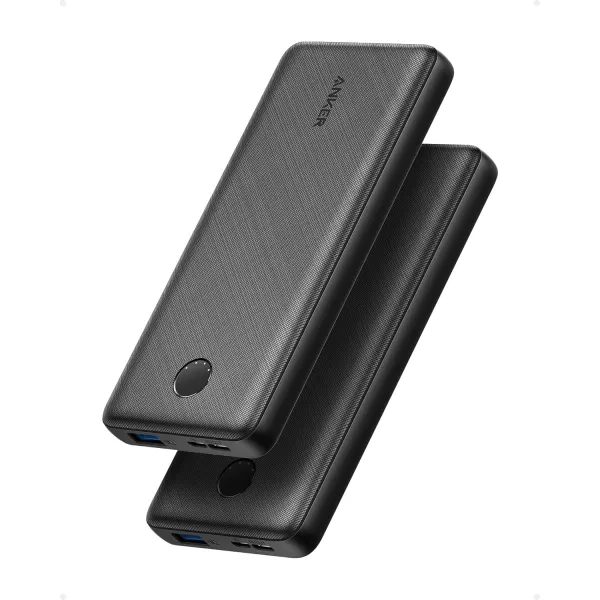 imageAnker Power Bank PowerCore 10K Compact TravelReady 10000mAh Battery Pack with PowerIQ Charging Technology 5V3A HighSpeed Charging USBC In and Out for iPhone iPad Samsung Pixel and MoreUSBC Input and OutputBlack