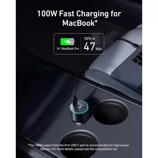 imageAnker iPhone 16 USBC Car Charger 1675W Max 3Port UltraCompact TypeC Fast iPhone Car Charger for MacBook ProAir iPhone 1514  13 Series Samsung S24  S23 iPad Pro AirPods and More