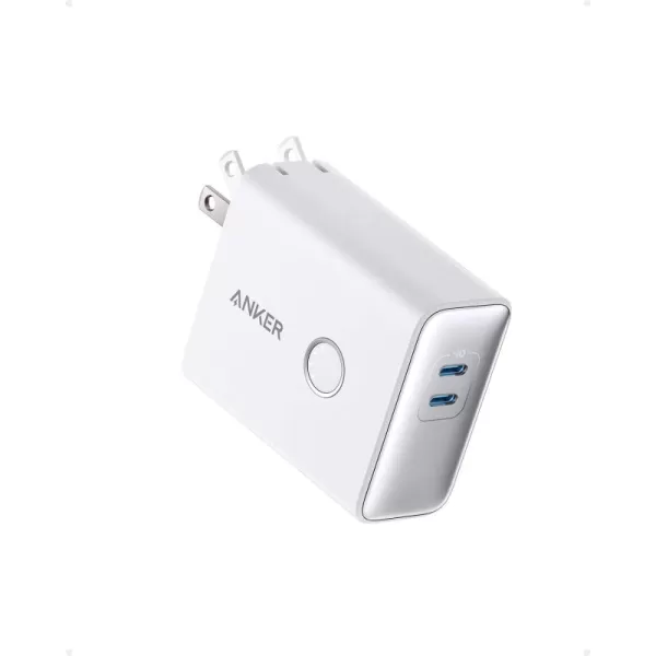 imageAnker 521 Power Bank 45W Wall Charger with 5000mAh 20W Portable Charger DualPort USBC for iPhone 15 Series iPhone 1413 Series iPad Pro AirPods Apple Watch Samsung Galaxy and MoreAurora White