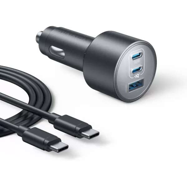 imageAnker iPhone 16 USBC Car Charger 1675W Max 3Port UltraCompact TypeC Fast iPhone Car Charger for MacBook ProAir iPhone 1514  13 Series Samsung S24  S23 iPad Pro AirPods and More