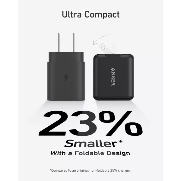 image25W USB C Super Fast Charger 312 Charger Anker Ace Foldable PPS Fast Charger for Samsung Galaxy S23 UltraS23S23S22 UltraS22S22S21S20Note 20 UltraNote 10Z Fold 3 Cable Not Included