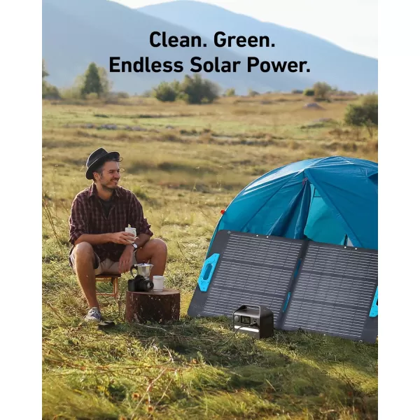 imageAnker 521 Portable Power Station Solar Generator 256Wh with 100W Solar Panel LiFePO4 Battery Pack 200W 6Port PowerHouse 2 AC Outlets 60W USBC PD Output for Outdoor Camping RVAnker SolixAnker 521 Portable Power Station1100W