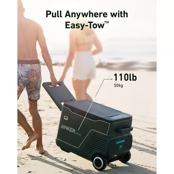 imageAnker EverFrost 30 Powered Cooler 33L Portable Refrigerator for Car Powered Cooler with 299Wh Battery Powered by ACDC or Solar for Outdoor Camping Travel and Fishing Fits in TrucksAnker EverFrost 40