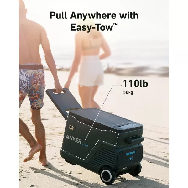 imageAnker EverFrost 30 Powered Cooler 33L Portable Refrigerator for Car Powered Cooler with 299Wh Battery Powered by ACDC or Solar for Outdoor Camping Travel and Fishing Fits in TrucksAnker EverFrost 30