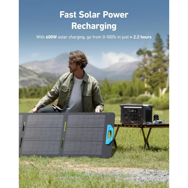 imageAnker SOLIX F1200 Portable Power Station PowerHouse 757 1800W Solar Generator 1229Wh Battery Generators for Home Use LiFePO4 Power Station for Outdoor Camping and RVs Solar Panel OptionalAnker SOLIX F1200200W Solar Panel