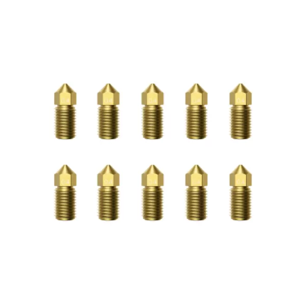 imageAnkerMake 10Pack 04 mm Nozzle Kit Premium Brass for AnkerMake M5M5C 3D PrintersGolden