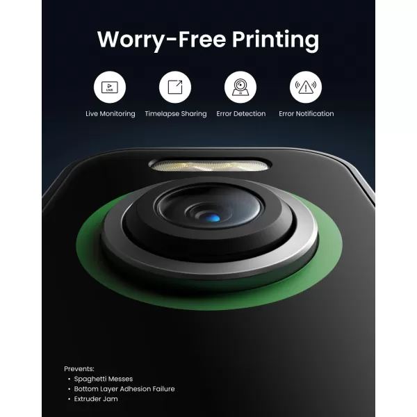 imageAnkerMake M5 3D PrinterRenewed HighSpeed Speed Upgraded to 500 mms Fast Mode Smooth Detail Easy to Use for Beginners Error Detection with AI Camera AutoLeveling