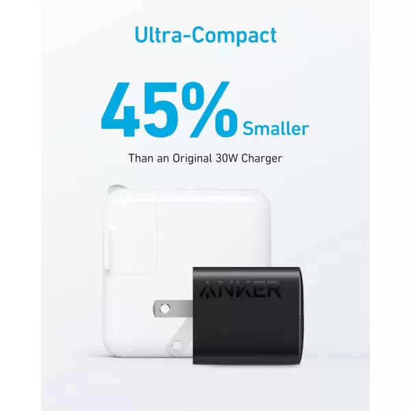 imageUSB C Charger 33W Anker 323 Charger 2 Port Compact Charger with Foldable Plug for iPhone 1515 Plus15 Pro15 Pro Max1413 Pixel Galaxy iPadiPad Mini and More Cable Not Included  WhiteBlack