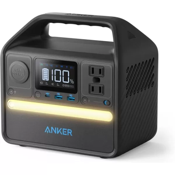 imageAnker 521 Portable Power Station Solar Generator 256Wh with 100W Solar Panel LiFePO4 Battery Pack 200W 6Port PowerHouse 2 AC Outlets 60W USBC PD Output for Outdoor Camping RVAnker SolixAnker 521 Portable Power Station